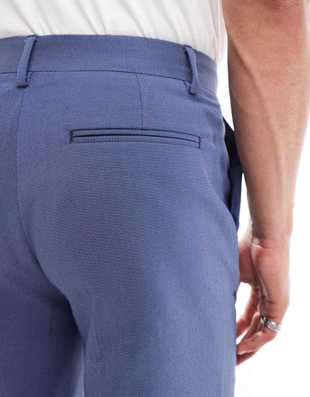 Trousers & Chinos by ASOS DESIGN Pin-dot design Regular rise Belt loops Functional pockets Straight fitSold By: Asos