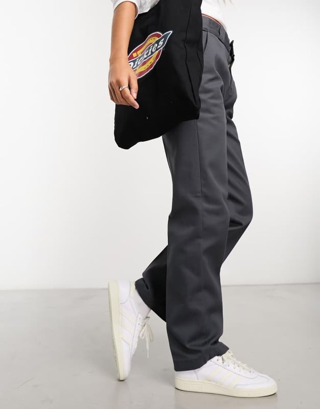Trousers & Leggings by Dickies Lower-half looks High rise Belt loops Fold-over waistband Functional pockets Straight fitSold By: Asos