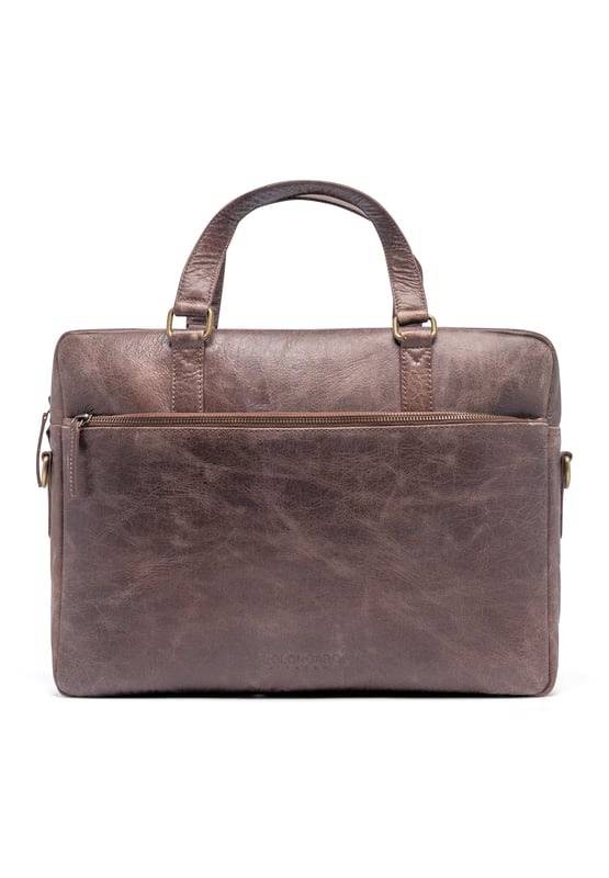 Real leather crossbody satchel from Bolongaro Trevor, with exterior pocket, spacious interior with multiple compartments and pockets. Complete with top handle and adjustable strap, this bag is suitable for any occasion.
Dimensions 8cm x 29cm x 40cm.