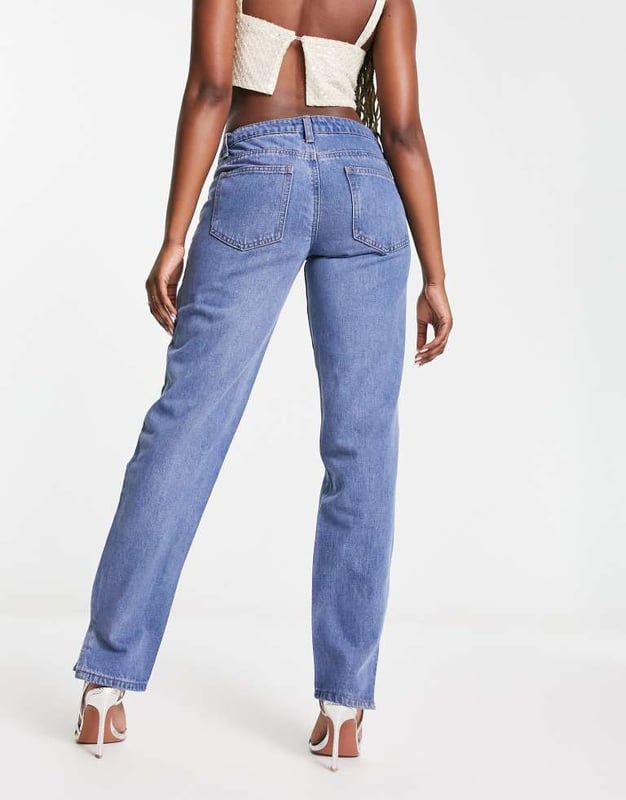 Jeans by Missyempire The denim of your dreams Regular fit Low rise Belt loops Five pockets Split hemSold By: Asos