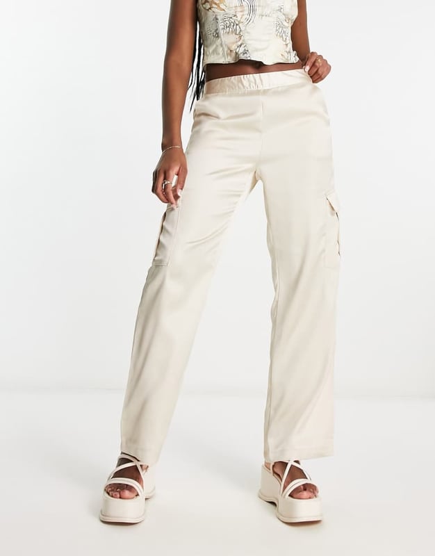 Trousers & Leggings by JDY These are going to be *well loved* Mid rise Stretch-back waistband Functional pockets Straight fitSold By: Asos