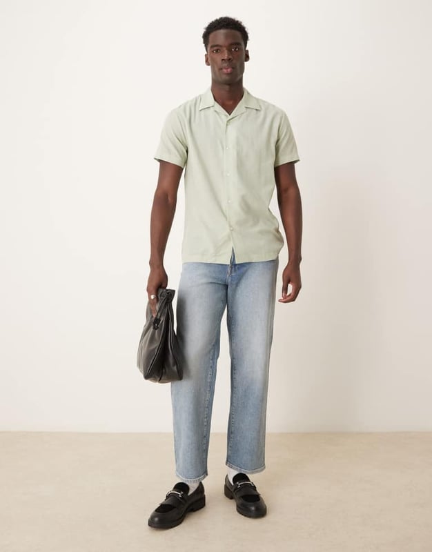 Shirts by Selected Homme No need to keep scrolling Revere collar Button placket Short sleeves Regular fitSold By: Asos