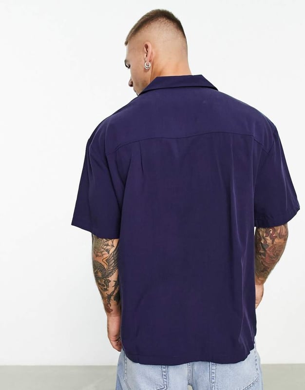 Shirts by Dr Denim Basket-worthy find Revere collar Button placket Drop shoulders Relaxed fitSold By: Asos