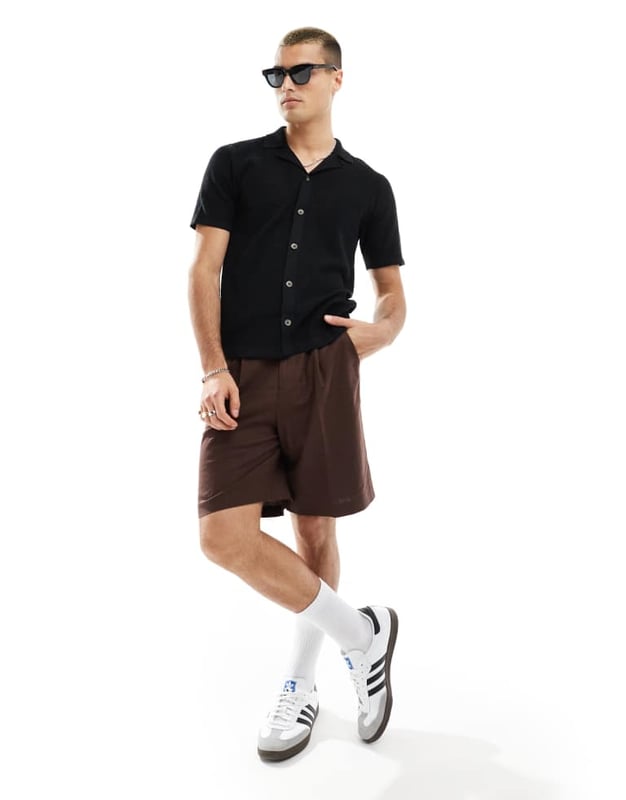 Shirts by ONLY & SONS Add-to-bag material Revere collar Button placket Short sleeves Regular fitSold By: Asos
