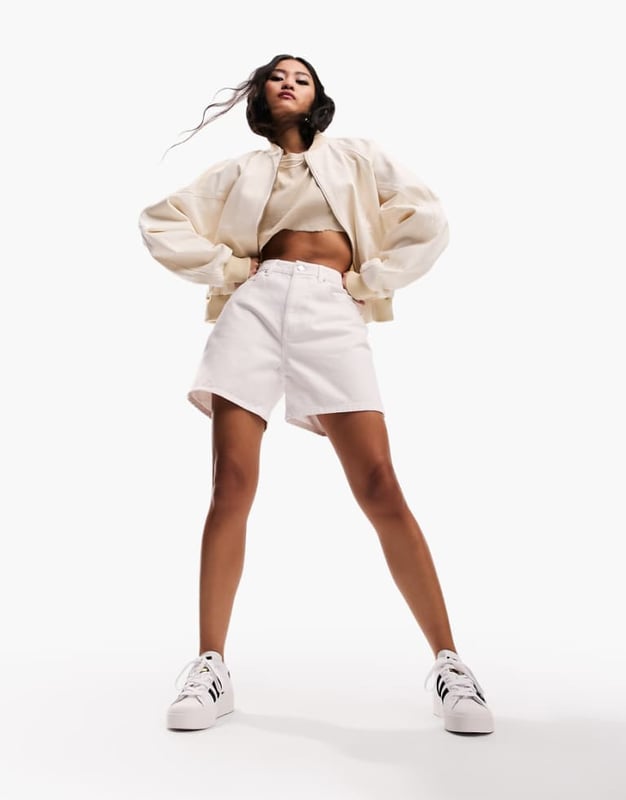 Shorts by ASOS DESIGN Take the short cut High rise Belt loops Five pockets Dad fitSold By: Asos