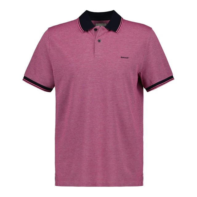 This regular-fit cotton piqué polo shirt boasts a distinctive 4-colored piqué design. It includes a flat needle collar and sleeve cuffs with contrasting tipping details. This versatile polo is a wardrobe essential and pairs well with anything from jeans to loungewear.By choosing our cotton products  you’re supporting GANT's investment in Better Cotton’s mission. This product is sourced via a system of mass balance and therefore may not contain Better Cotton. Read more on bettercotton.org-massbalance