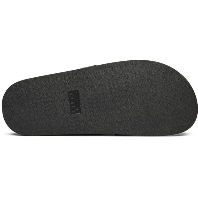 Zwarte Solesister sandalen voor dames met honingkleurig voetbed, gemaakt van synthetisch materiaal en een synthetische zool. Uitgerust met een ronde neus en een synthetische voering en binnenzool.