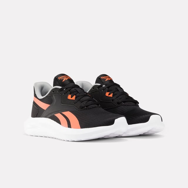 Womens Reebok Energen Lux Running Shoes in black- Synthetic and textile upper.- Lace up fastening.- Textile lining.- Lightweight cushioned midsole.- Ref: 100201548