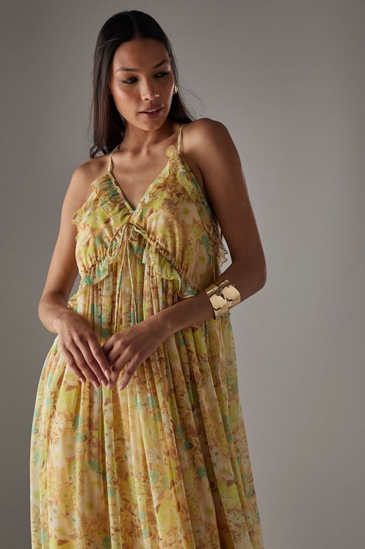 sachin and babi light blue dress Sheer Black Chiffon Dress main image 0