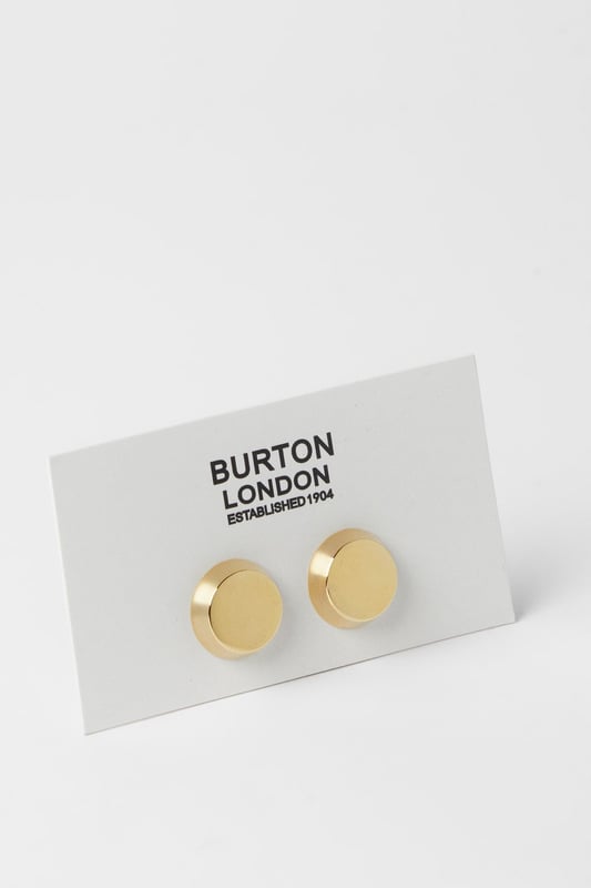 Classic round design for timeless sophistication
        Smooth metal finish that catches the light beautifully
        Secure fastening mechanism for reliable wear
        Versatile size suitable for all formal shirt styles
        Presented on Burton branded card for gifting
    
    These round cufflinks offer the perfect finishing touch to any formal ensemble. The clean, minimalist design works effortlessly with both traditional and contemporary shirting, making them an essential addition to your accessories collection. Ideal for weddings, important business meetings or smart evening events, they add a subtle touch of refinement without overwhelming your look. Pair with a crisp white shirt and tailored Burton suit for classic boardroom style, or team with a textured shirt for more relaxed smart-casual occasions. These cufflinks transition seamlessly from daytime formality to evening sophistication, ensuring you're always appropriately dressed for any occasion that calls for a touch of polish. A practical investment piece that will serve your wardrobe for years to come.
