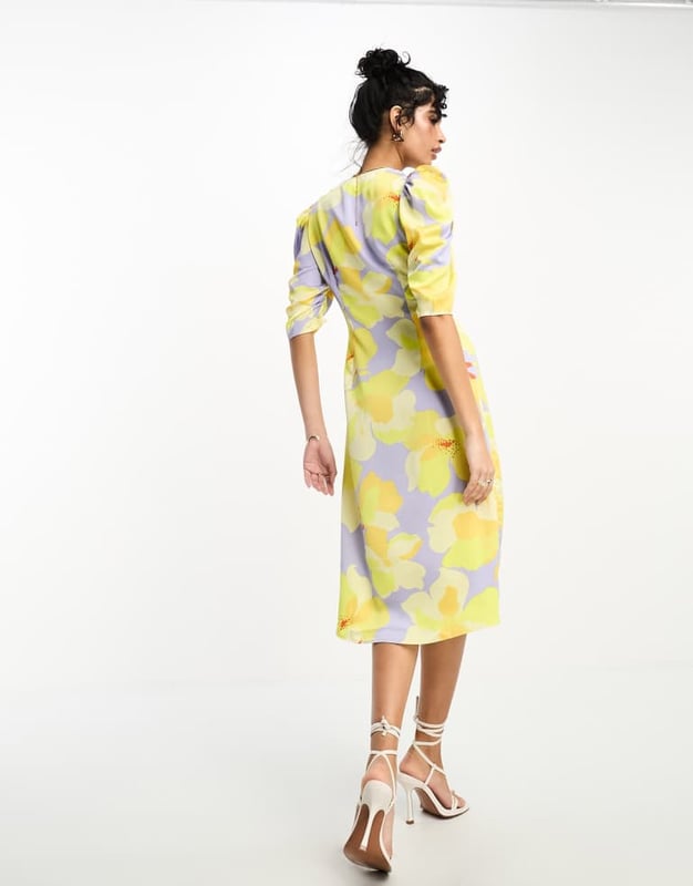 Dresses by Vila Best dressed: secured V-neck Ruched front Puff sleeves Regular fitSold By: Asos