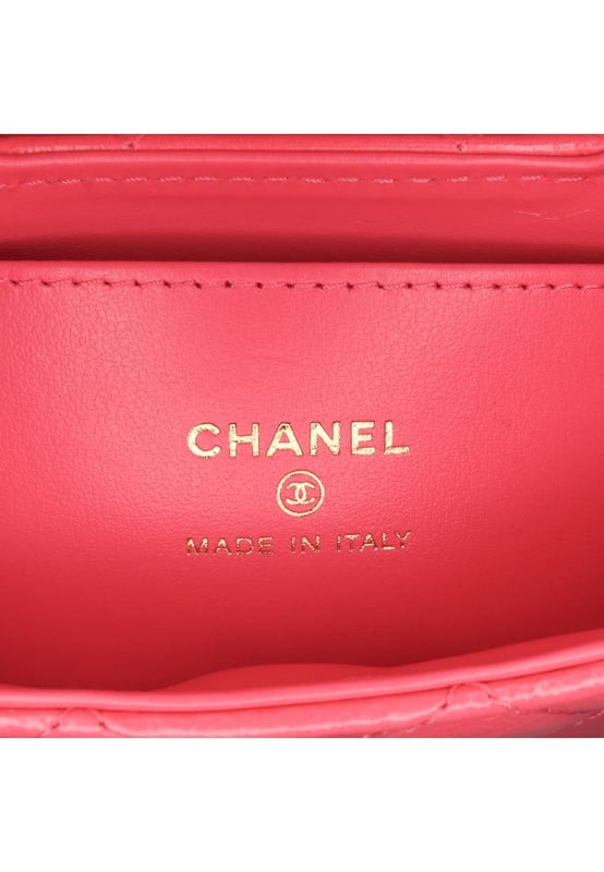 This satchel features an aged calfskin leather body flat leather handles a leather woven chain link shoulder strap a top flap with turn lock closure and an interior slip pocket.Brand: ChanelCondition: Pre-lovedType: SatchelRating: ABMain Material: LeatherDimensions (LxWxD): 8x11.5x3Strap Drop: 58Handle Drop: 5Comments: Lock Scratched. Exterior Front Scratched. Exterior Handle Scratched. Exterior Side Creased. Exterior Top Creased.