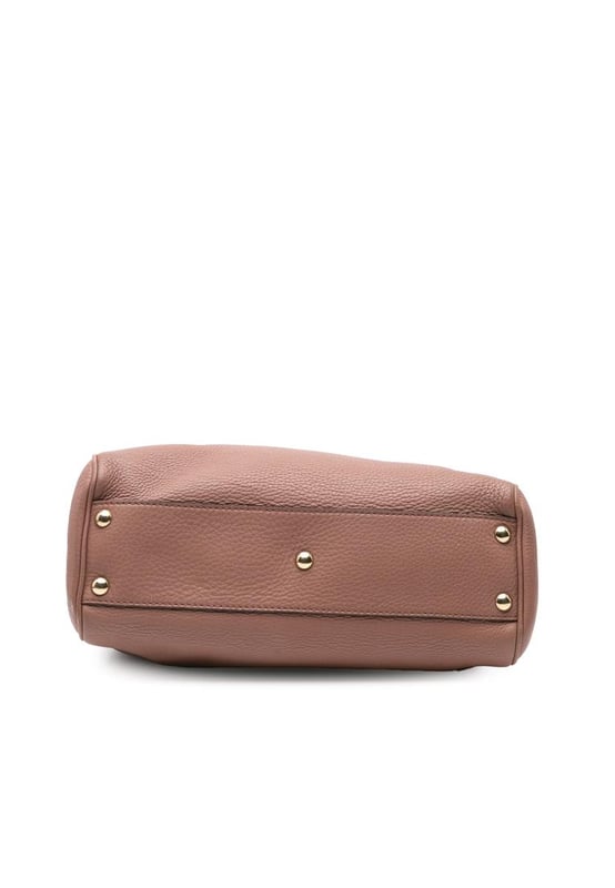 The Bamboo Shopper features a leather body bamboo top handles a detachable and adjustable flat leather shoulder strap an open top with magnetic snap closure and interior zip and slip pockets.Brand: GucciCondition: Pre-lovedType: SatchelRating: B+Main Material: LeatherDimensions (LxWxD): 25x28x10Strap Drop: 50Handle Drop: 11Comments: Exterior Back Worn. Exterior Bottom Worn. Lock Scratched. Exterior Corners Worn. Embellishment Scratched. Exterior Front Worn. Exterior Front stained with Pen Mark. Exterior Handle Worn. Interior Pocket Worn. Interior Lining Worn. Practical Attachment Scratched. Exterior Side Worn. Exterior Top Worn. Zipper Scratched.