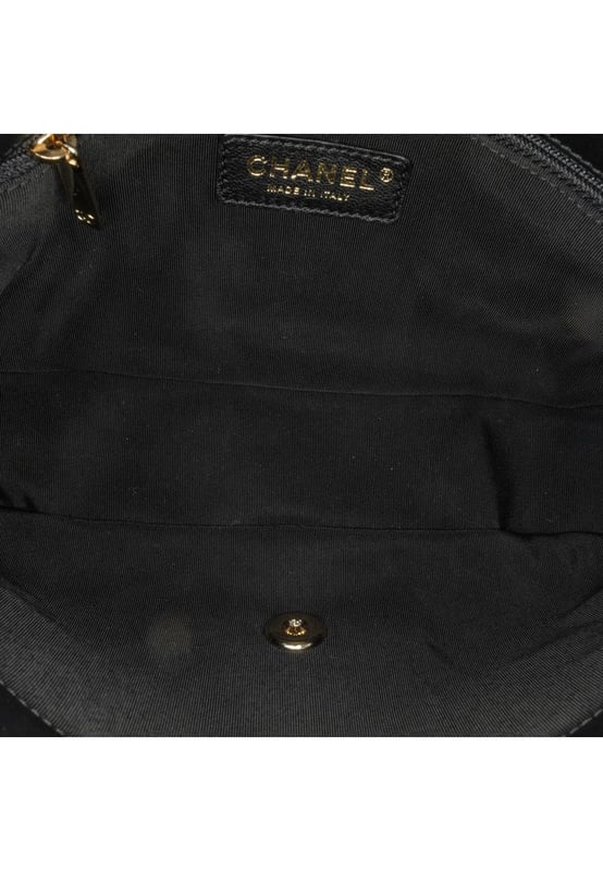 This flap bag features a tweed body with sequin details a faux pearl handle a leather woven chain shoulder strap with leather guard a front flap with interlocking Cs and twist lock closure and an interior zip pocket.Brand: ChanelCondition: Pre-lovedType: SatchelRating: B+Main Material: fabricDimensions (LxWxD): 16x23x7Strap Drop: 52Handle Drop: 20Comments: Exterior Back Creased Worn. Exterior Bottom Worn. Lock Scratched. Exterior Corners Worn. Embellishment Scratched. Exterior Front Loose Stitching Worn. Exterior Handle Worn. Interior Pocket Worn. Interior Lining Scratched Worn. Practical Attachment Scratched. Exterior Side Worn. Exterior Top Worn. Zipper Scratched.
