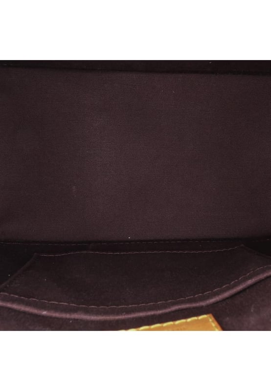 The Alma BB features a monogram vernis leather body a clochette rolled leather handles a top zip-around closure and an interior slip pocket.Brand: Louis VuittonCondition: Pre-lovedType: SatchelRating: B+Main Material: LeatherDimensions (LxWxD): 17.5x23.5x11.5Strap Drop: 56.5Handle Drop: 10.5Comments: Exterior Bottom Scratched. Exterior Handle Scratched. Interior Lining stained with Other. Practical Attachment Scratched. Exterior Top stained with Other. Zipper Scratched.