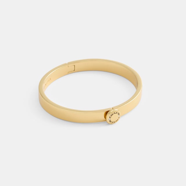Coach Rivet Hinged Bangle, Diameter: 6cm (L) x 5.5cm (H)