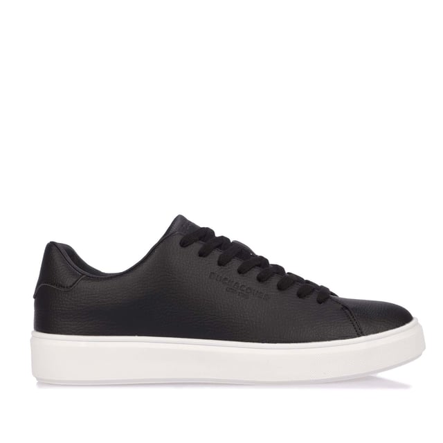 Duck and Cover Kremes Trainers in black.- PU leather upper.- Lace up fastening.- Thick flat laces.- Branded tongue label.- Embossed side branding.- Durable sole.- Ref: DC2V124729BLK