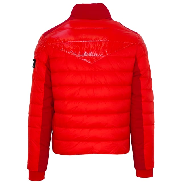 Stay sleek and stylish with the Plein Sport Padded Red Jacket. The plain design adds a touch of sophistication, while the padded interior ensures warmth and comfort. Perfect for any fashion-forward individual!, Zip Closure Front Pockets, 2 Zip Closure Pockets, Central Zip Closure, Coat, Filling: 100% Polyester, Lining : 100% Polyester, Padded Jacket, Zip Closure, Red Jacket