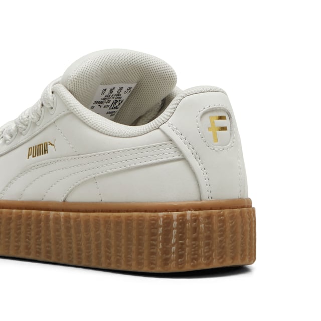 PRODUCT STORY: Rihanna and PUMA get down to earth with the Creeper Phatty Earth Tone. Made with luxe, high-quality nubuck, the new FENTY x PUMA Creeper Phatty stands out while blending in with soft, natural colors. Touches of gold and the classic Creeper sole elevate this new drop from Rihanna.DETAILS: Leather upper; Lace closure; Ribbed gum midsole; Gum outsole; PUMA Kids: Recommended for young kids between 4 and 8 years.