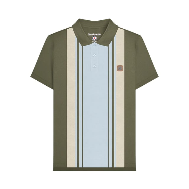 100% Cotton. Fabric: Pique, Yarn Dyed. Design: Stripe, Target, Vertical. Sleeve-Type: Short-Sleeved. Neckline: Turn Down Collar. 3 Button Placket, Woven Label. Please Note: Keep Away From Fire. M: 41 in. L: 42.5 in. XL: 44 in. XXL: 45.5 in. 3XL: 47 in. 4XL: 48.5 in.