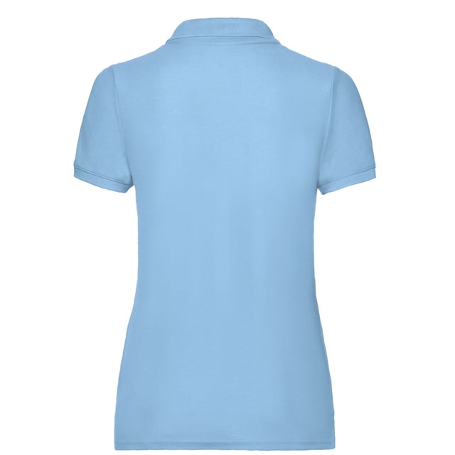 65% Polyester, 35% Baumwolle. Design: Unifarben. Knopfverschluss. Knopfleiste mit zwei Knöpfen, Auschneidbares Etikett, Pflegeleicht, Selbstgefärbte Knöpfe, Geformte Seitennähte. Passform: Weibliche Passform. GSM (Gramm pro Quadratmeter): 180. Nachhaltigkeit: Amfori-Freigabe, Better Cotton Initiative, BSCI, Verein für faire Arbeit, Hergestellt ohne Kinder- oder Zwangsarbeit, Oeko-Tex Standard 100 zertifiziert, WRAP Zertifikat. Mit Bündchen, Kurzärmlig. Schaftrand zum Umklappen. XS: 76,2 cm. S: 81,28 cm. M: 86,36 cm. L: 90,17 cm. XL: 96,52 cm. XXL: 102 cm.