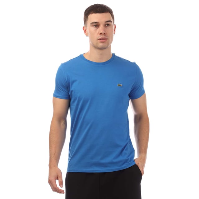 Men's Crew Neck Pima Cotton Jersey T-shirt Pima Cotton jersey Crew neck Regular fit Transfer branding on neckband lining Embroidered Green Crocodile branding on chest