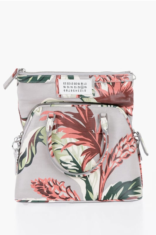 Fiebre de las flores, Primavera-Verano, Estampado, Verde, Hecho en Italia, Bolso, Bolso de hombro, Estampado, SAN VALENTÍN, LxAlxAn: 26x27x13cm