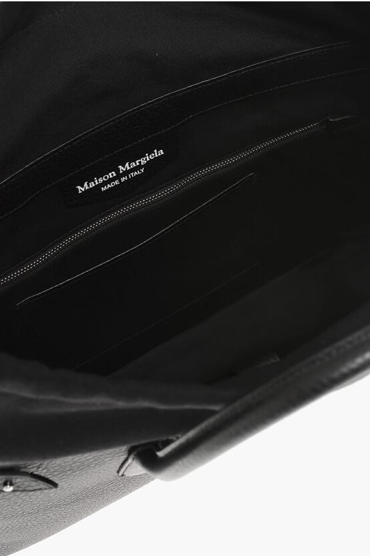 Casual, Hecho en Italia, Primavera-Verano, Negro, Bandolera ajustable, Bandolera extraíble, Piel, Bolso de mano, LxAlxAn: 43x39x9cm