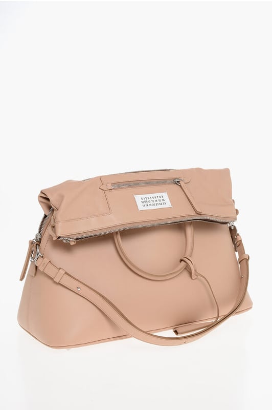Primavera-Verano, Rosa, Cierre de cremallera, Bolsillo interior, Bolsillo exterior, Bandolera ajustable, Bandolera extraíble, Piel, Logotipo, Bolso de mano, Hecho en Italia, Casual, LxAlxAn: 37x37x19cm