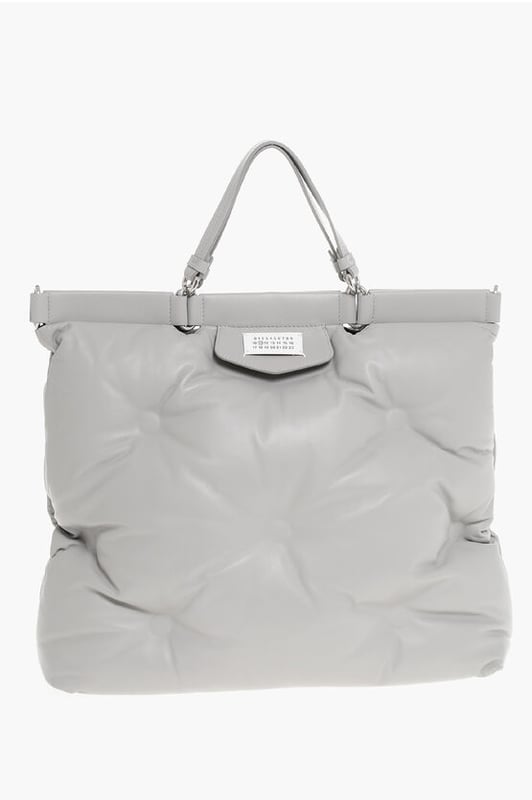 Gris, Bolsillo interior, Bandolera extraíble, Bolso de mano, Hecho en Italia, Casual, Primavera-Verano, Bandolera ajustable, LxAlxAn: 41x36x20cm