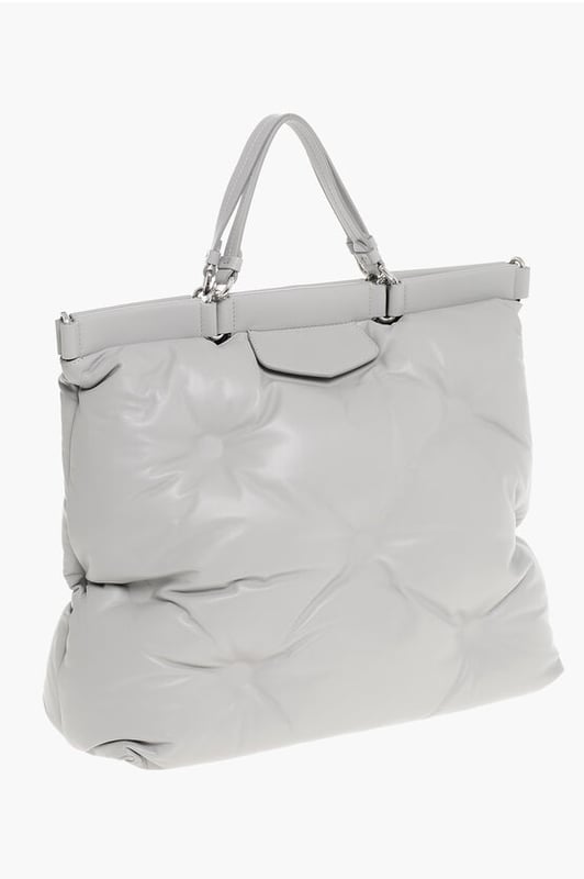 Gris, Bolsillo interior, Bandolera extraíble, Bolso de mano, Hecho en Italia, Casual, Primavera-Verano, Bandolera ajustable, LxAlxAn: 41x36x20cm