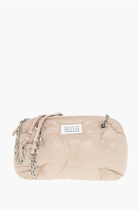 Cierre de cremallera, Bolsillo interior, Hecho en Italia, Piel, Primavera-Verano, Rosa, Bolso de hombro, LxAlxAn: 35x22x16cm