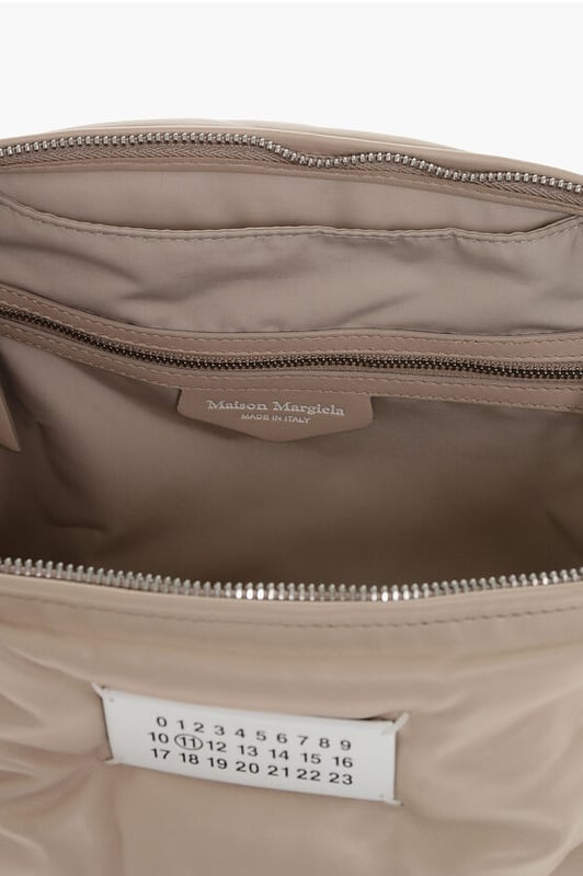 Cierre de cremallera, Bolsillo interior, Hecho en Italia, Piel, Primavera-Verano, Rosa, Bolso de hombro, LxAlxAn: 35x22x16cm