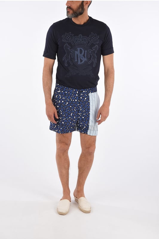 Primavera-Verano, Azul, Estampado, Botones, Mundo Estampado, Box Fit