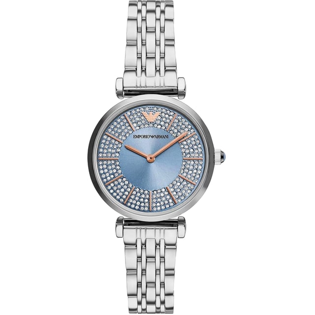 Emporio Armani AR11594 - Damenuhr Quarz aus Edelstahl• Material: Edelstahl• Glas: Mineral• Armband: Edelstahl• Farbe: Grau• Wasserbeständigkeit: 0 m (0 ATM)• Gehäusegröße: 32 mm