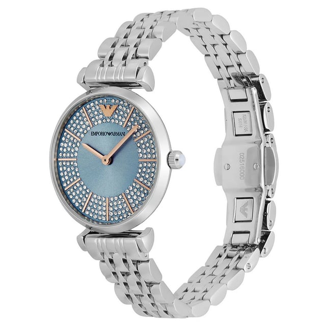 Emporio Armani AR11594 - Damenuhr Quarz aus Edelstahl• Material: Edelstahl• Glas: Mineral• Armband: Edelstahl• Farbe: Grau• Wasserbeständigkeit: 0 m (0 ATM)• Gehäusegröße: 32 mm