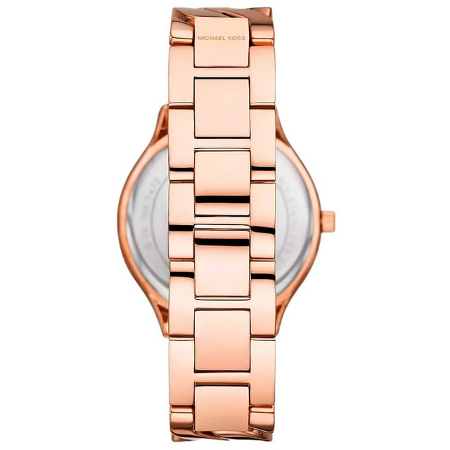 Michael Kors MK7473 - Damenuhr Quarz aus Edelstahl• Material: Edelstahl• Glas: Mineral• Armband: Edelstahl• Farbe: Pink• Wasserbeständigkeit: 50 m (5 ATM)• Gehäusegröße: 38 mm