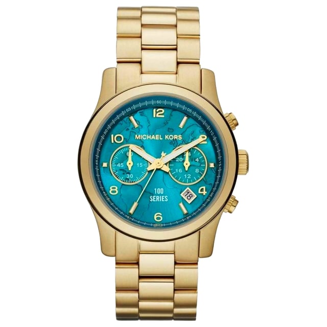 Michael Kors Dameshorloge Kwarts Goud• Materiaal kastdeksel: Roestvrij staal• Soort glas: Mineraal• Materiaal Band: Roestvrij Staal• Kleur kast: Goud• Waterdichtheid: 50 m (5 ATM)• Diameter: 45 mm