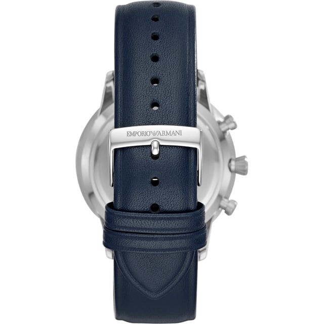 Emporio Armani AR11226 - Herrenuhr Quarz aus Edelstahl• Material: Edelstahl• Glas: Mineral• Armband: Leder• Farbe: Grau• Wasserbeständigkeit: 50 m (5 ATM)• Gehäusegröße: 43 mm
