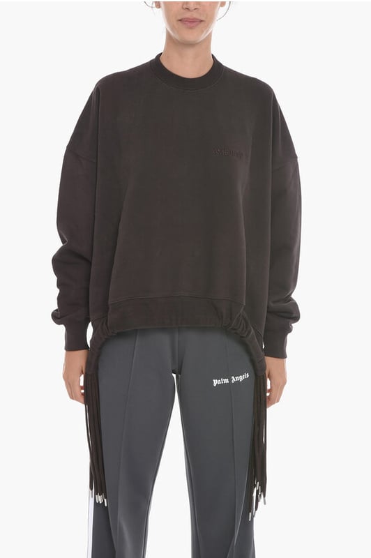 STREET CHIC, Otoño-Invierno, Marrón, Cuello redondo, Logotipo, Bordado, Manga larga, Cepillado, Hecho en Portugal, REGALO DE NAVIDAD, SAN VALENTÍN, MATIZES TIERRA