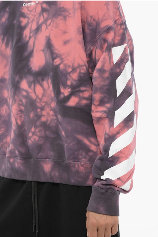 Primavera-Verano, Rosa, Morado, Cepillado, Logotipo, Mangas largas, Estampado, Cuello redondo, Hecho en Italia, SAN VALENTÍN