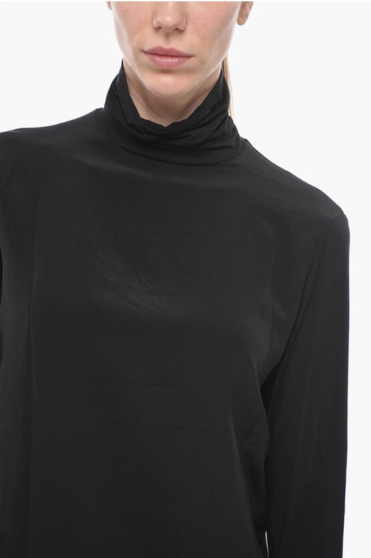 Otoño-Invierno, Negro, Punto ligero, Cuello alto, REGALO DE NAVIDAD, SAN VALENTÍN