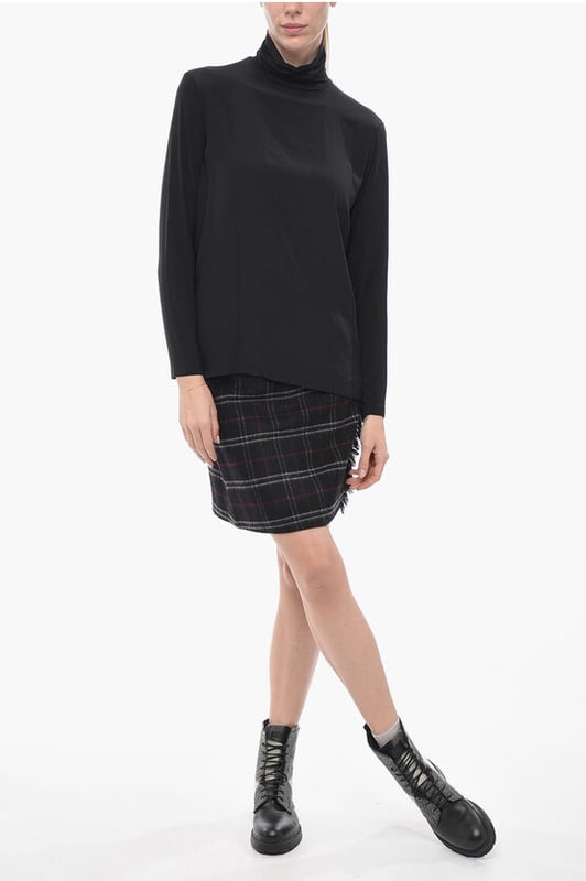 Otoño-Invierno, Negro, Punto ligero, Cuello alto, REGALO DE NAVIDAD, SAN VALENTÍN