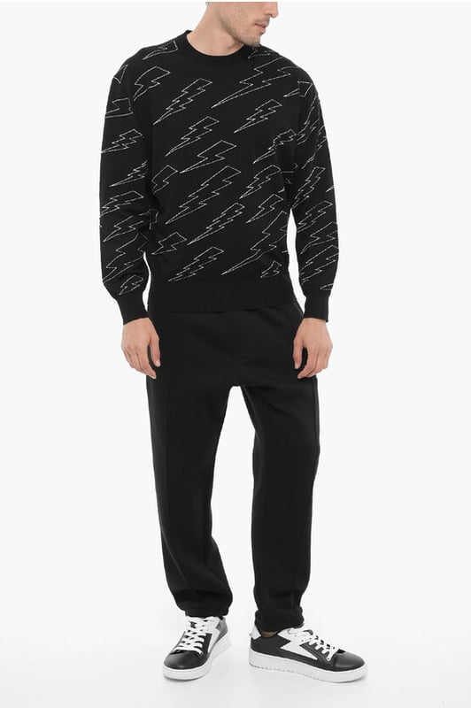 Otoño-Invierno, Negro, Punto ligero, Manga larga, Bordado, Punto, Escote redondo, REGALO DE NAVIDAD, SAN VALENTÍN, Corte blusón
