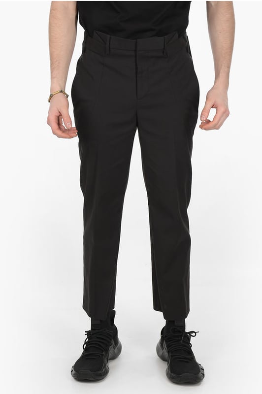 Primavera/Verano, Negro, Botones, Cierre de cremallera, Trabillas para cinturón, Bolsillos, Hecho en Italia, Elástico, Cierre frontal, Origen preferencial UE (FTA/TCA), Look festivo, Corte ajustado, Tiro normal