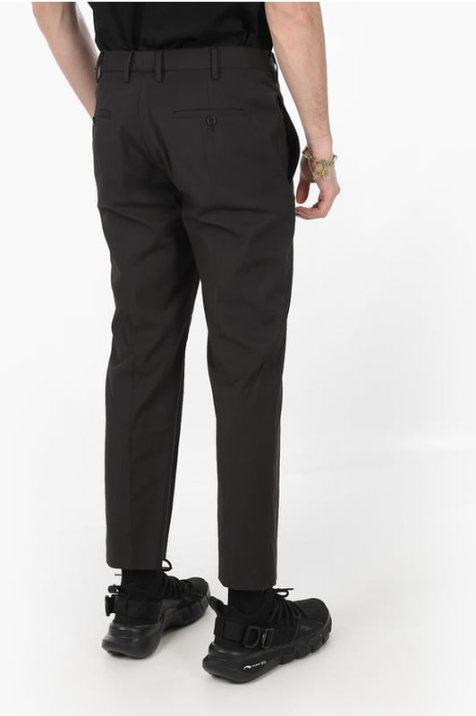 Primavera/Verano, Negro, Botones, Cierre de cremallera, Trabillas para cinturón, Bolsillos, Hecho en Italia, Elástico, Cierre frontal, Origen preferencial UE (FTA/TCA), Look festivo, Corte ajustado, Tiro normal
