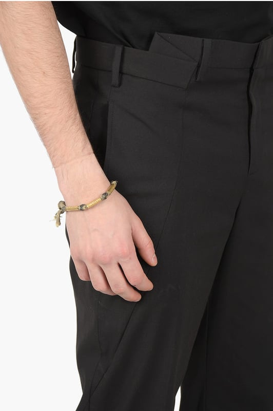 Primavera/Verano, Negro, Botones, Cierre de cremallera, Trabillas para cinturón, Bolsillos, Hecho en Italia, Elástico, Cierre frontal, Origen preferencial UE (FTA/TCA), Look festivo, Corte ajustado, Tiro normal