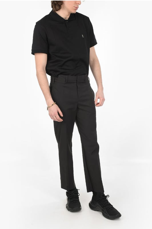 Primavera/Verano, Negro, Botones, Cierre de cremallera, Trabillas para cinturón, Bolsillos, Hecho en Italia, Elástico, Cierre frontal, Origen preferencial UE (FTA/TCA), Look festivo, Corte ajustado, Tiro normal