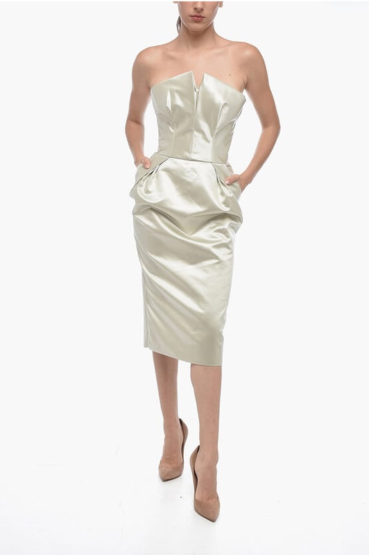 Primavera-Verano, Hecho en Italia, Cierre de cremallera, Chic, Verde, Sin mangas, 2 bolsillos, Piezas individuales