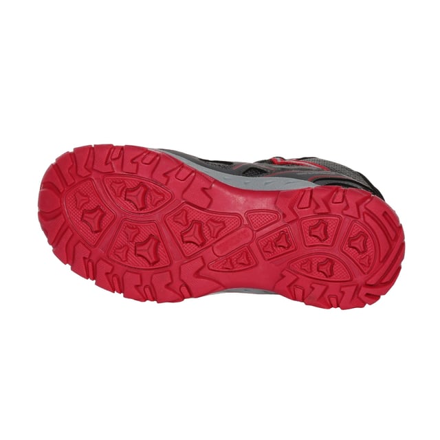 Regatta - Kinder Wanderstiefel "Vendeavour" () Obermaterial: Netzmaterial, Polyester, PU (Polyurethan). Marke: Regatta. Futterstoff: Atmungsaktiv. Einlegesohle: gepolstert, EVA, Stoßdämpfend. Laufsohle: TPR. Ösen: 7. Gewebetechnik: Isotex, Wasserfest, winddicht. Gestanztes Fußbett, Anziehlasche, Versiegelte Nähte. Absatz: Flach. niedrig geschnitten. Design: Kontrast, Logo. Zehenstil: Rund. Zum Schnüren.